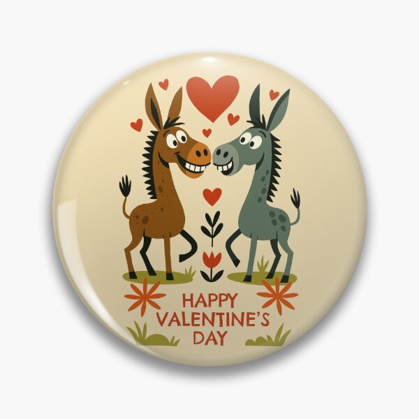 Item preview, Valentine's Day Donkeys designed and sold by Ghost on Toast.