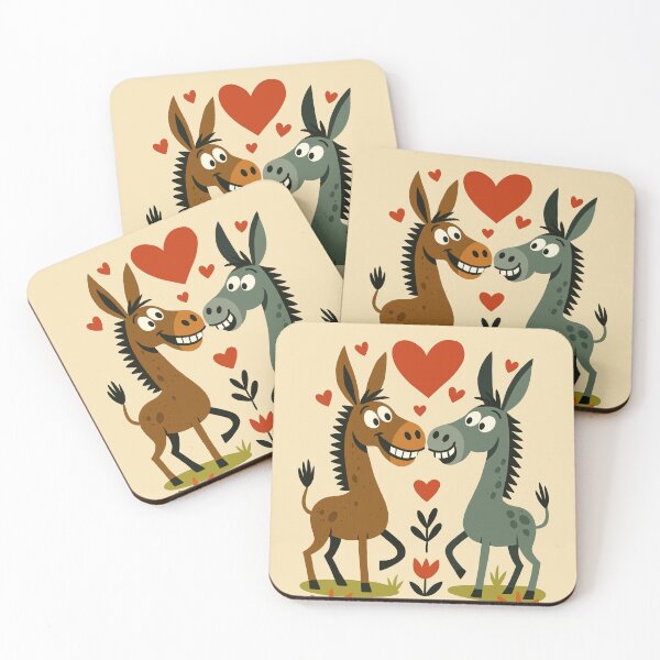 Item preview, Valentine's Day Donkeys designed and sold by Ghost on Toast.
