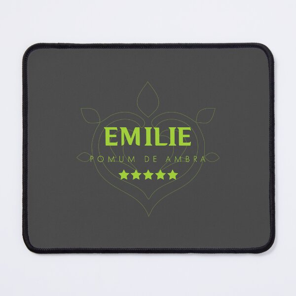 Item preview, Genshin Emilie Nameplate designed and sold by NeonSunsetMedia.