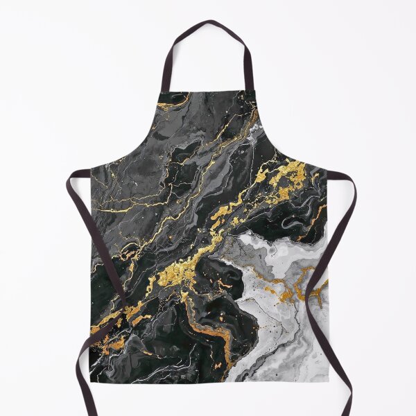 Item preview, Midnight Gold Vein Luxury Marble Abstract designed and sold by Cozyartsss.