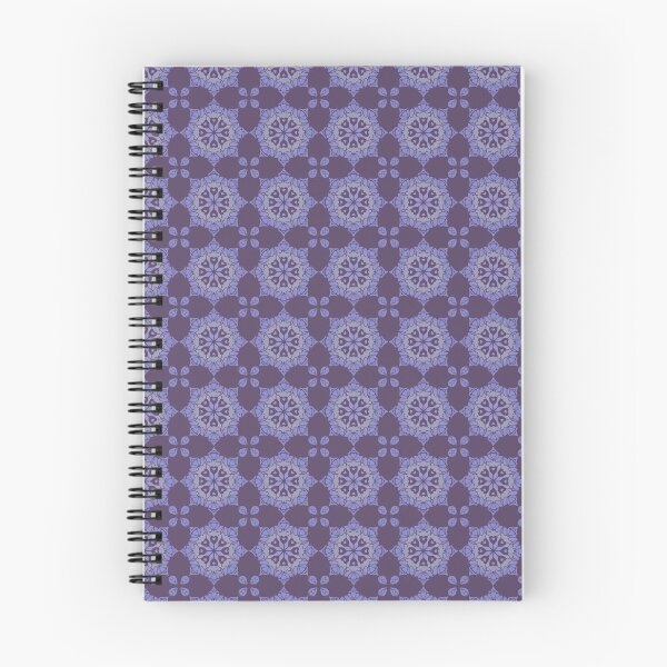 Item preview, Seamless deep purple damask mandala ornament pattern designed and sold by Jonaree Art Design.