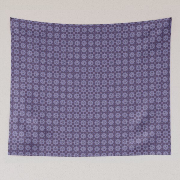 Item preview, Seamless deep purple damask mandala ornament pattern designed and sold by Jonaree Art Design.