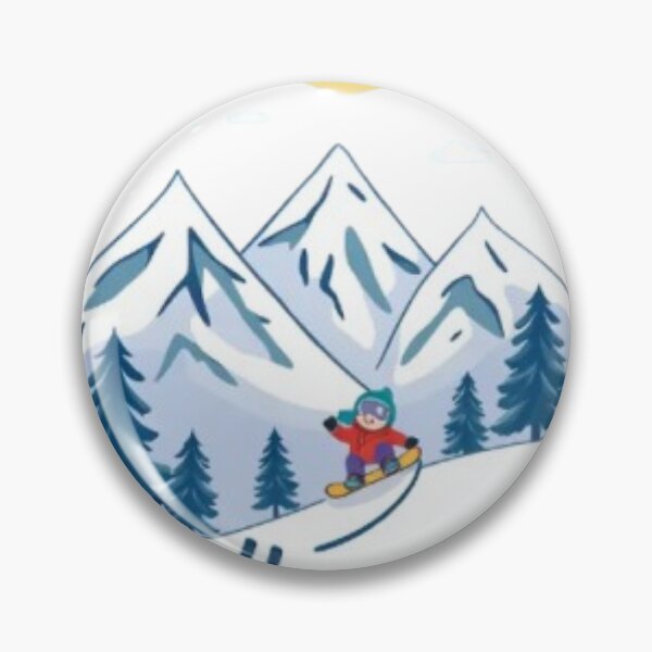 Item preview, Belleayre Snowy Mountain – Cute Winter Nature Art designed and sold by MystiColo.