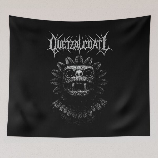 Item preview, Quetzalcoatl Aztec Serpent God – Dark Mesoamerican Deity Art designed and sold by Mortisigil.