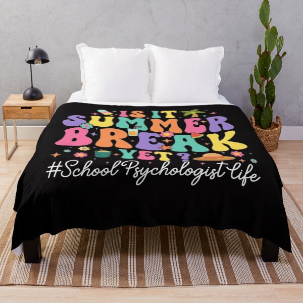 Item preview, Is It Summer Break Yet Groovy Vacation School Psychologist designed and sold by HermanTricia.