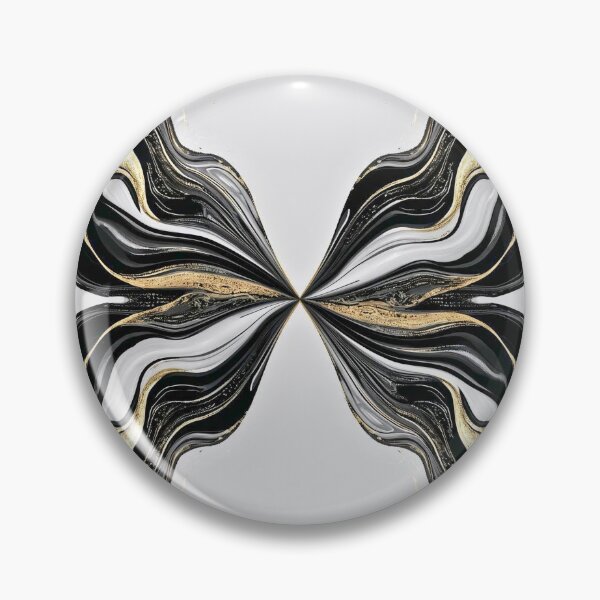 Item preview, Symmetrical Golden Butterfly Fluid Abstract designed and sold by Cozyartsss.