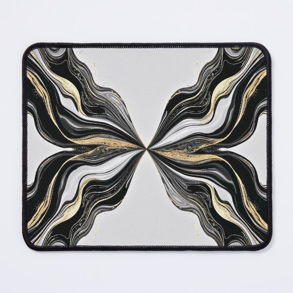 Item preview, Symmetrical Golden Butterfly Fluid Abstract designed and sold by Cozyartsss.
