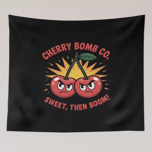 Item preview, Cherry Bomb Co Sweet Then BOOM! Matchbox Fruit Graphic designed and sold by countntenov.