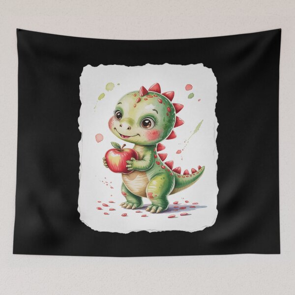 Item preview, Cherry Dino Watercolor Motif Fruit T-Rex Lovers designed and sold by countntenov.