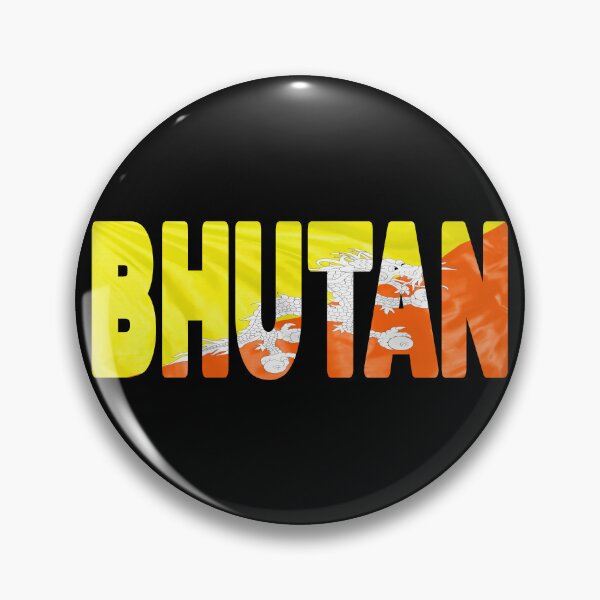 Item preview, BHUTAN - Flag Flying in Wind cut to Letters Souvenir Sticker Shirt designed and sold by Adam Gormley.