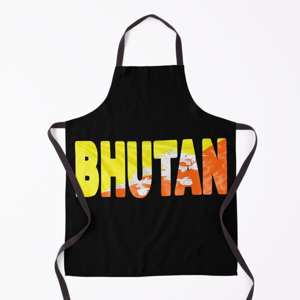 Item preview, BHUTAN - Flag Flying in Wind cut to Letters Souvenir Sticker Shirt designed and sold by Adam Gormley.