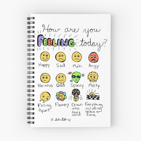 Item preview, How are you feeling today? designed and sold by Intergalactic Unicorn: Art by Anna Schmidt.