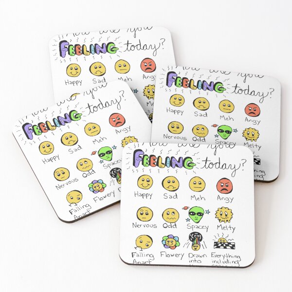 Item preview, How are you feeling today? designed and sold by Intergalactic Unicorn: Art by Anna Schmidt.