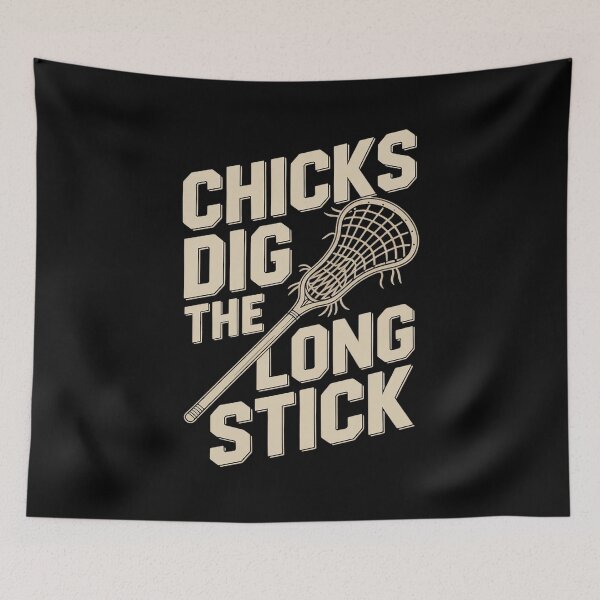 Item preview, Chicks Dig The Long Stick Lacrosse Jokes Player designed and sold by countntenov.