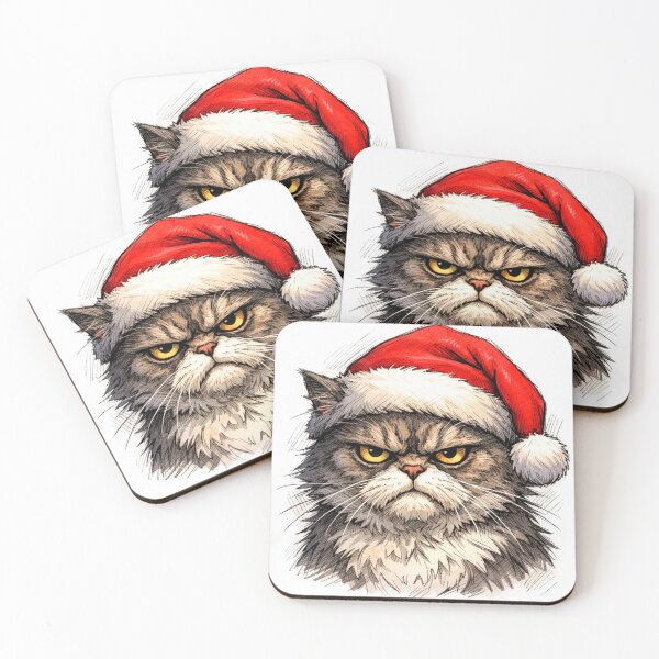 Item preview, Festive Grumpy Cat Holiday Art designed and sold by Silrom.