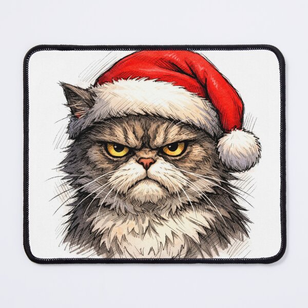 Item preview, Festive Grumpy Cat Holiday Art designed and sold by Silrom.