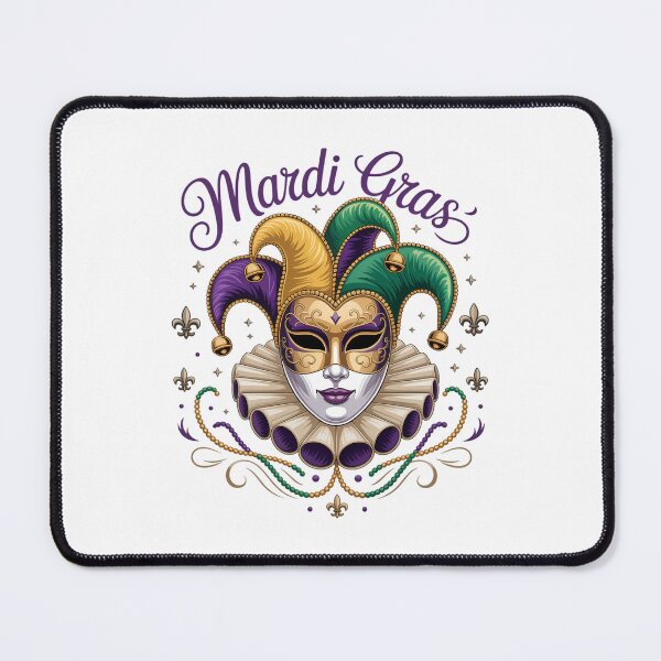 Item preview, Mardi Gras Jester Festival New Orleans designed and sold by Morphologiona.