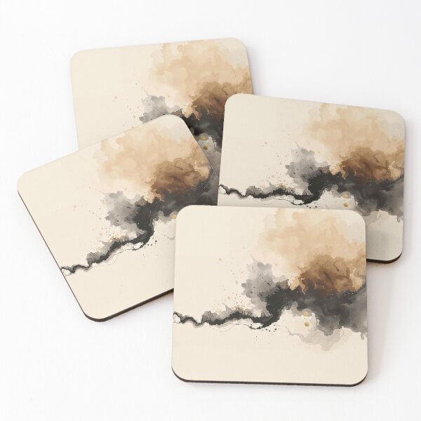Item preview, Espresso Gold Dust Abstract Landscape designed and sold by Cozyartsss.