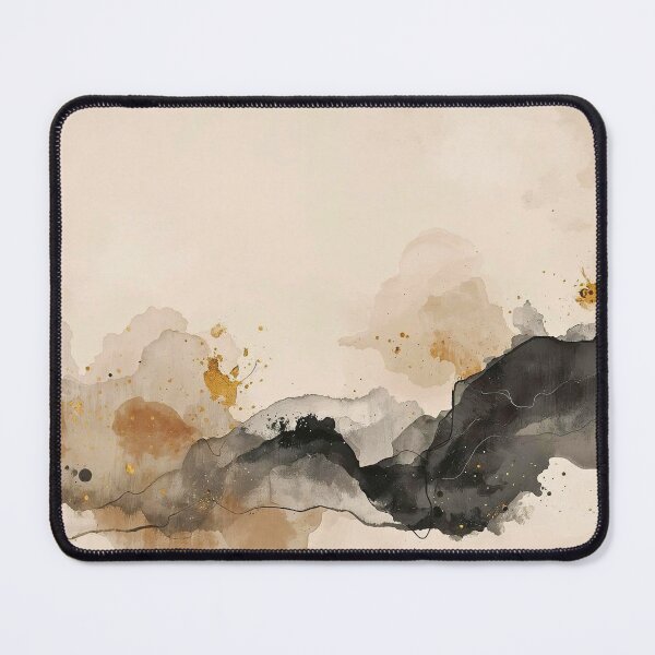 Item preview, Golden Horizon Earthy Abstract Mountain designed and sold by Cozyartsss.
