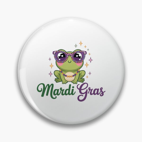 Item preview, Mardi Gras Frog Cute designed and sold by Morphologiona.