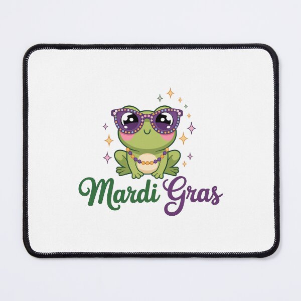 Item preview, Mardi Gras Frog Cute designed and sold by Morphologiona.