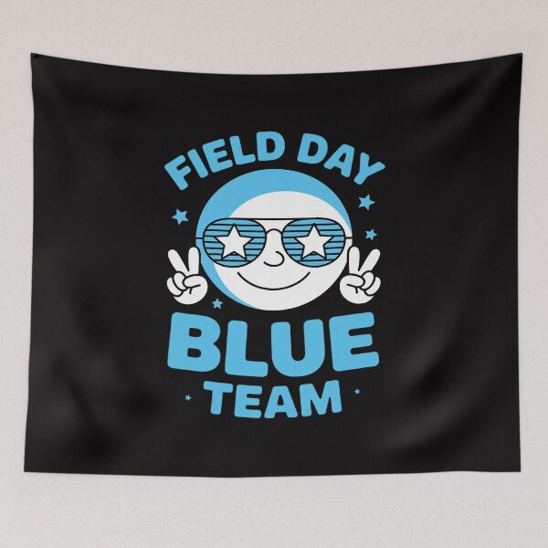 Item preview, Field Day Blue Team Color Field Trip Team Game designed and sold by HermanTricia.