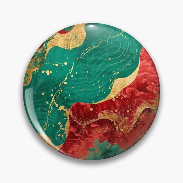 Item preview, Imperial Jade and Crimson Gold Marble designed and sold by Cozyartsss.