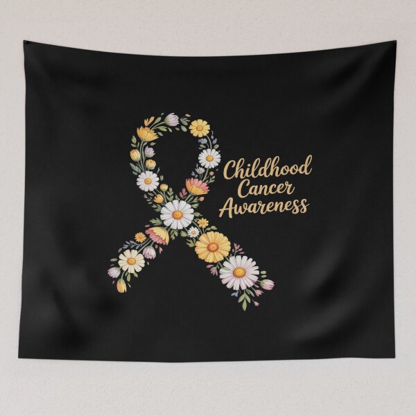 Item preview, Childhood Cancer Awareness Hippie Flower Gold Ribbon Support designed and sold by countntenov.