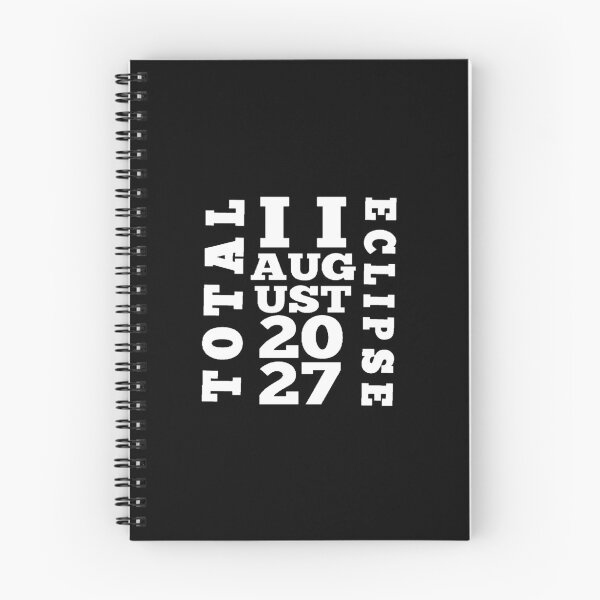 Item preview, Black and White Total Solar Eclipse August 2 2027. designed and sold by Giulivo Store Graphic.