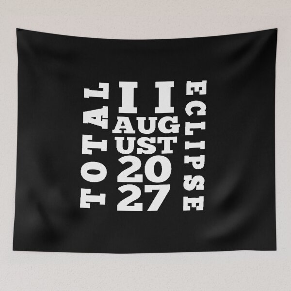 Item preview, Black and White Total Solar Eclipse August 2 2027. designed and sold by Giulivo Store Graphic.