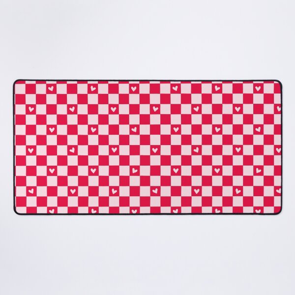 Item preview, Pink and Red Checkered Heart Pattern – Cute Valentine Aesthetic Design designed and sold by GiftsCreek.