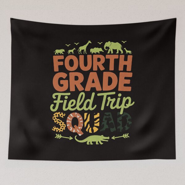 Item preview, Fourth Grade Zoo Field Trip Squad Matching Teacher Students designed and sold by cherylbartlett.