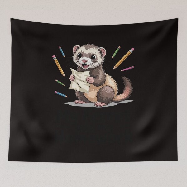 Item preview, Ferret School Homework My Ferret Ate My Homework designed and sold by cherylbartlett.