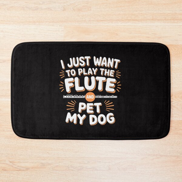 Item preview, Flute Player Dog Owner Flutist I Play The Flute & Pet My Dog designed and sold by gerardostokes.