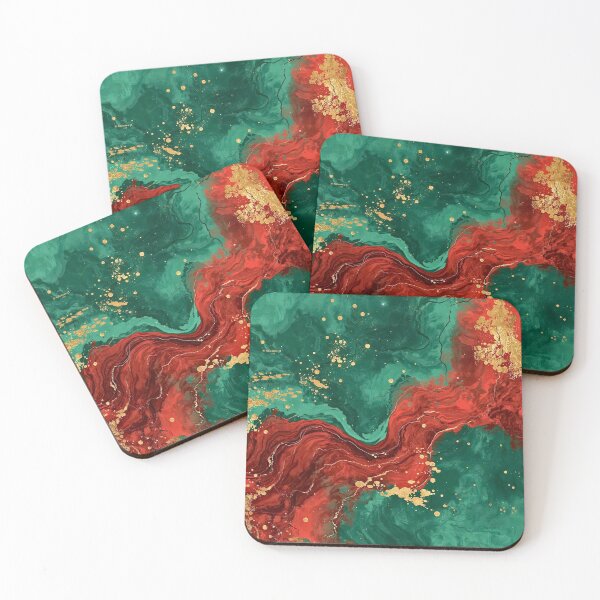 Item preview, Enchanted Emerald River with Ruby Gold Dust designed and sold by Cozyartsss.