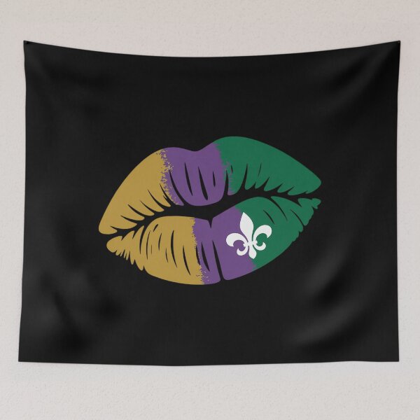 Item preview, Mardi Grass Lips designed and sold by Morphologiona.
