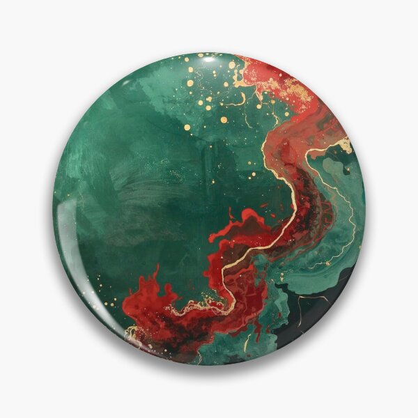 Item preview, Emerald Depths and Crimson Gold Tide designed and sold by Cozyartsss.