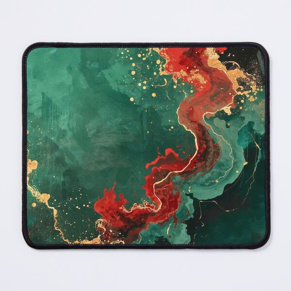Item preview, Emerald Depths and Crimson Gold Tide designed and sold by Cozyartsss.