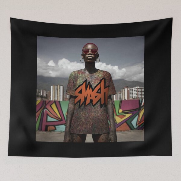 Item preview, GraffitX Smash! – Abstract Street Surreal Portrait Art designed and sold by Blackcanvas444.