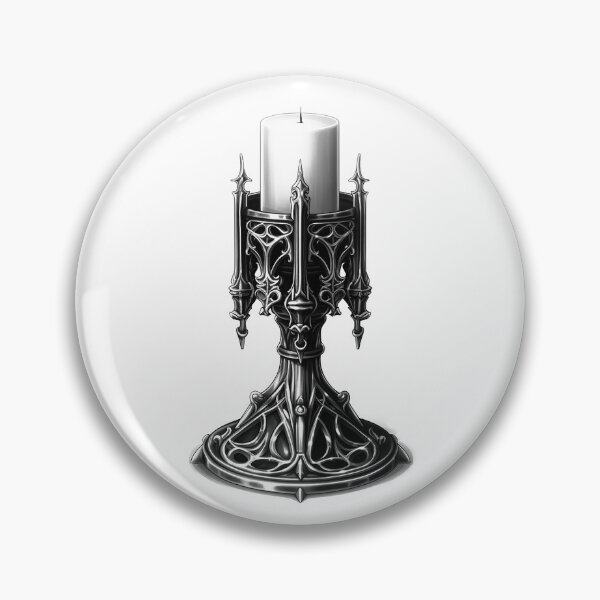 Item preview, Gothic Candle Holder | Dark Medieval Iron Decor | Gothic Cathedral Style Candle Stand designed and sold by inkoutninja.