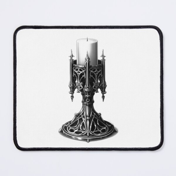 Item preview, Gothic Candle Holder | Dark Medieval Iron Decor | Gothic Cathedral Style Candle Stand designed and sold by inkoutninja.