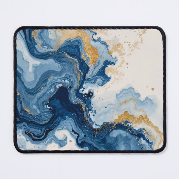 Item preview, Sapphire Ocean Flow with Golden Shores designed and sold by Cozyartsss.