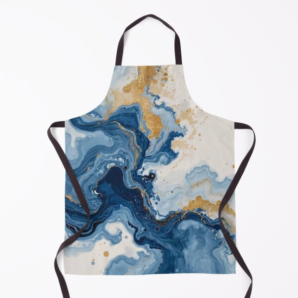 Item preview, Sapphire Ocean Flow with Golden Shores designed and sold by Cozyartsss.