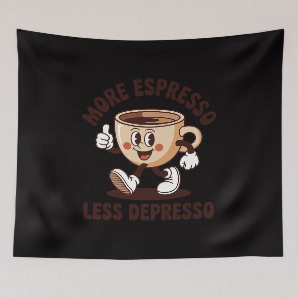 Item preview, Happy Espresso Cup More Expresso Less Depresso designed and sold by gerardostokes.