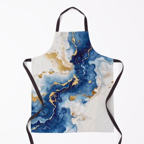 Artikelvorschau, Abstrakt über Lapislazuli und flüssiges Gold entworfen und verkauft von Cozyartsss.