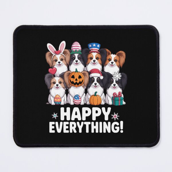 Item preview, Happy Everything Papillon Dog Seasons All Year Tree Lover designed and sold by IdunayaStore.