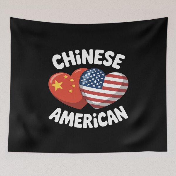 Item preview, Chinese American Flag Hearts Combo China designed and sold by Slwankol.