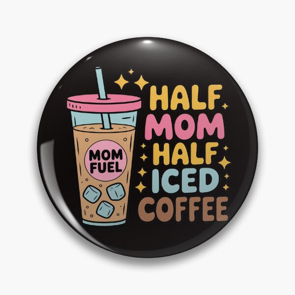 Item preview, Half Mom Half Iced Coffee Lovers - Coffee Mom Coffee Mama designed and sold by cherylbartlett.