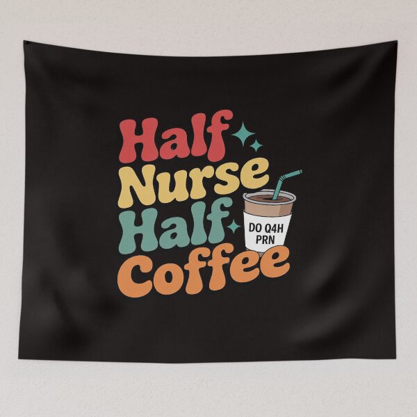 Item preview, Half Nurse Coffee Nurse Gifts Nurse Week Gifts Nurse designed and sold by cherylbartlett.