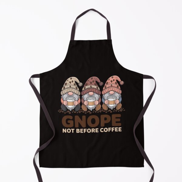 Item preview, Gnope Not Before Coffee Three Gnomes Cafein designed and sold by cherylbartlett.